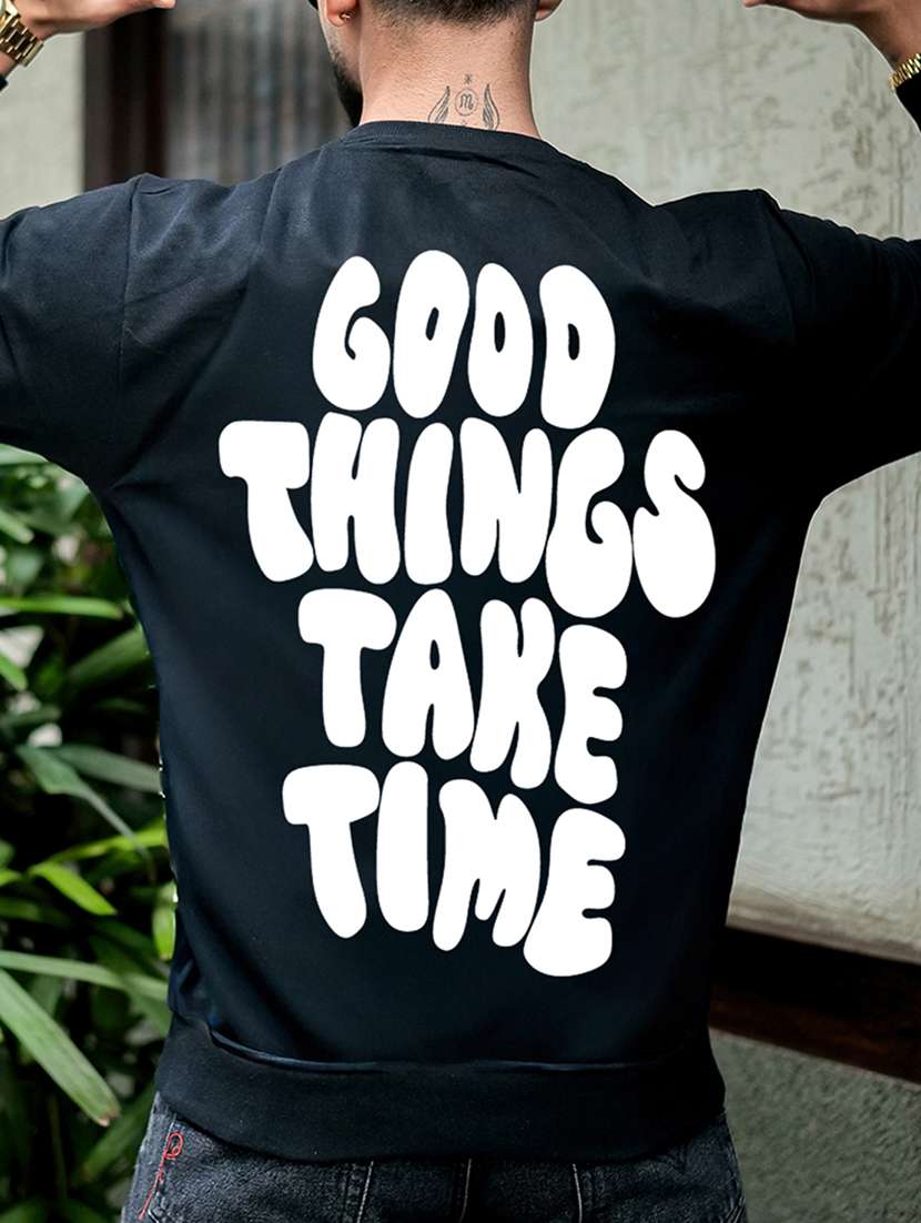 men typographic long sleeve regular fit sweatshirt - 22264752 -  Standard Image - 6