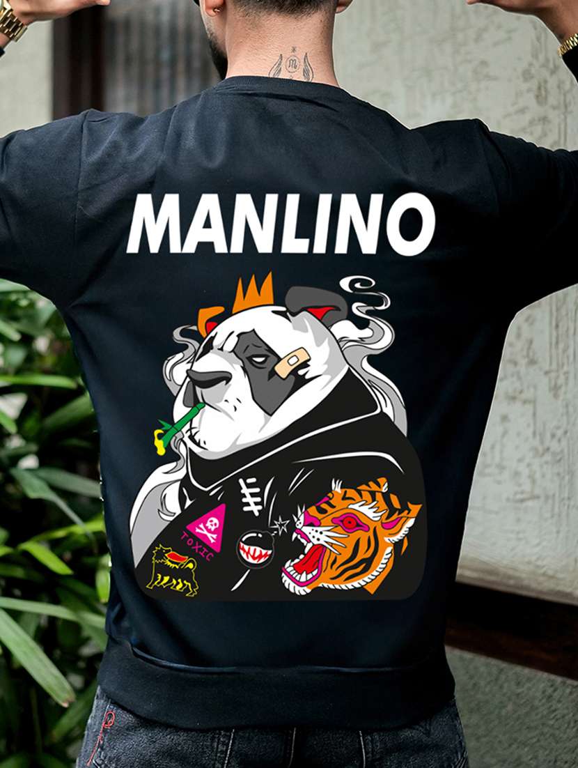 men printed long sleeve regular fit sweatshirt - 22264759 -  Standard Image - 6