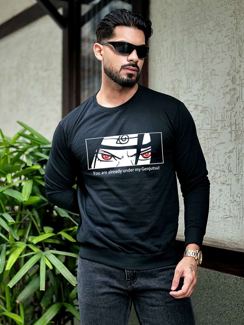 men printed long sleeve regular fit sweatshirt - 22264764 -  Standard Image - 1