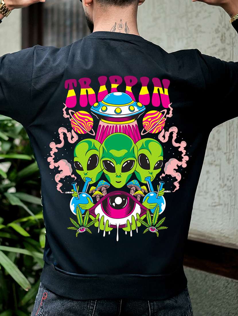 men printed long sleeve regular fit sweatshirt - 22264777 -  Standard Image - 6