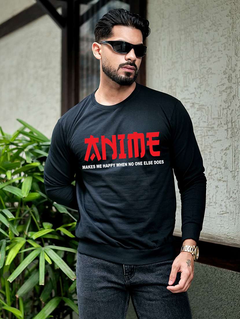 men printed long sleeve regular fit sweatshirt - 22264780 -  Standard Image - 1