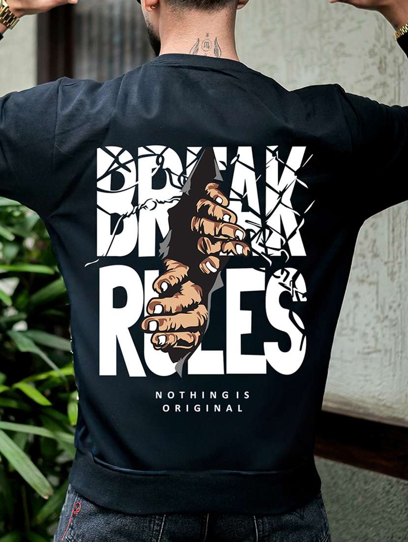 men printed long sleeve regular fit sweatshirt - 22264781 -  Standard Image - 6