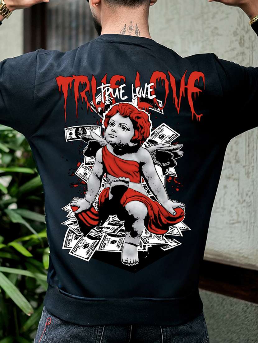 men printed long sleeve regular fit sweatshirt - 22264786 -  Standard Image - 6