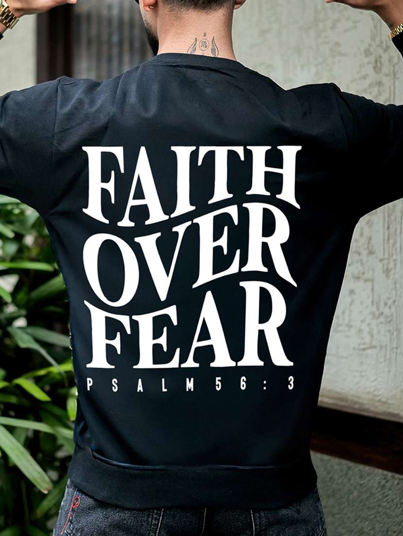 men typographic long sleeve regular fit sweatshirt - 22264794 -  Standard Image - 6