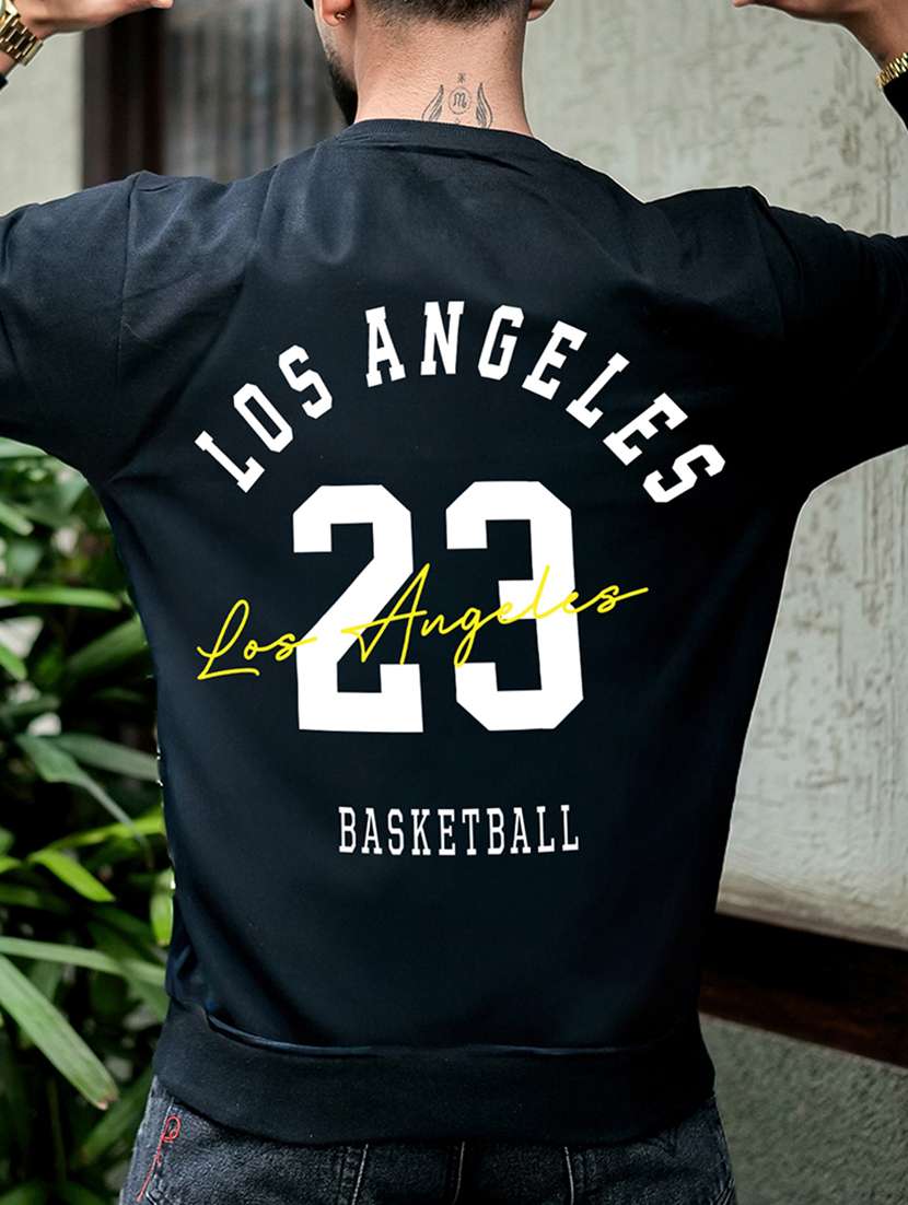 men typographic long sleeve regular fit sweatshirt - 22264796 -  Standard Image - 6