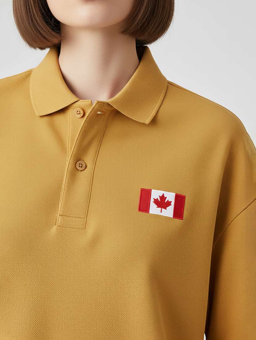 women short sleeve oversized polo t-shirt - 22264816 -  Standard Image - 4