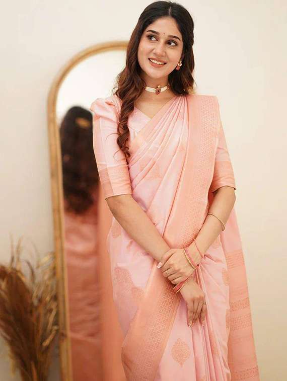 women self design bordered saree with blouse - 22264923 -  Standard Image - 1