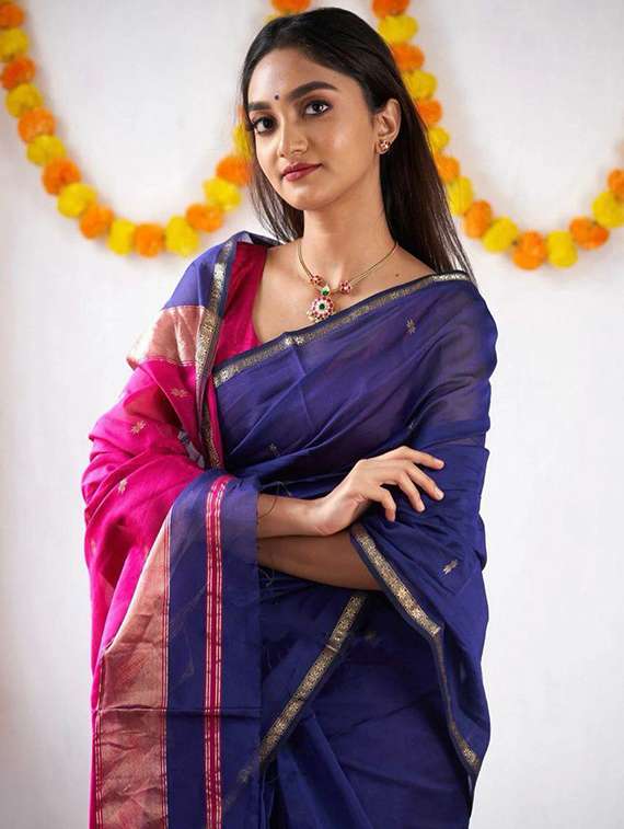 women self design southern silk saree with blouse - 22264955 -  Standard Image - 1