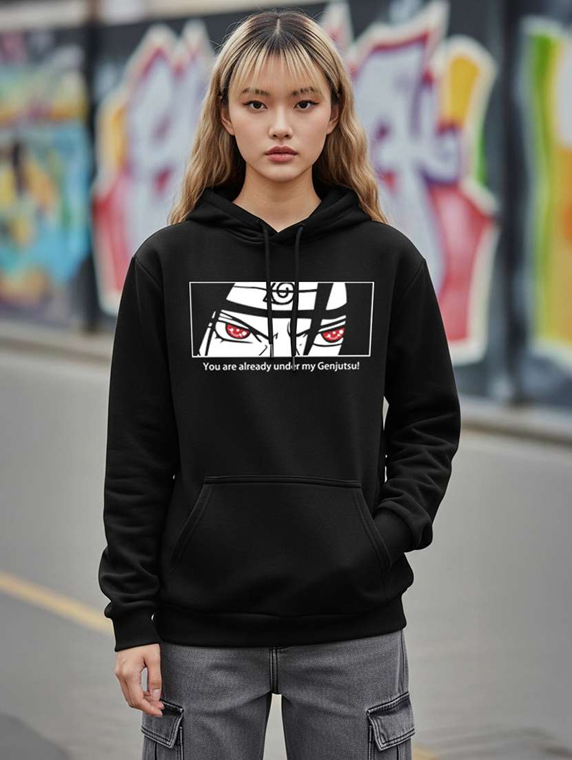 women printed long sleeve hooded sweatshirt - 22265003 -  Standard Image - 1
