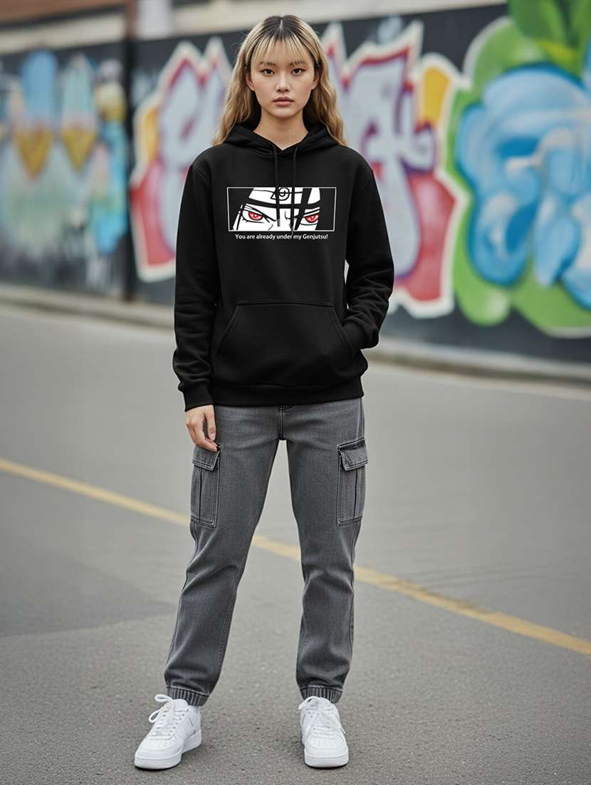 women printed long sleeve hooded sweatshirt - 22265003 -  Standard Image - 4