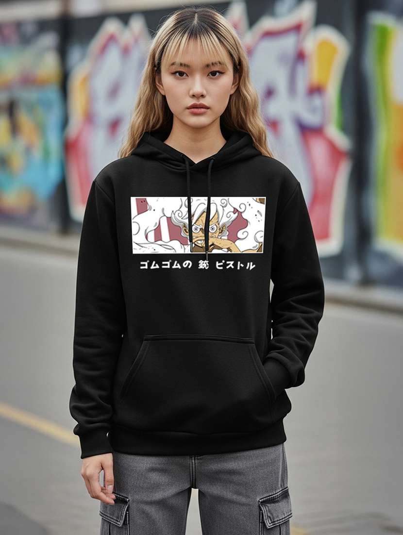 women printed long sleeve hooded sweatshirt - 22265004 -  Standard Image - 1