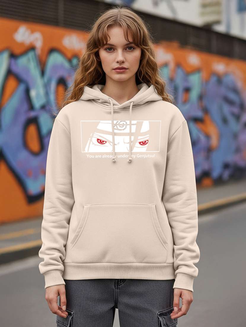 women printed long sleeve hooded sweatshirt - 22265013 -  Standard Image - 1