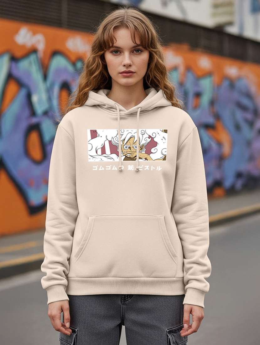 women printed long sleeve hooded sweatshirt - 22265014 -  Standard Image - 1