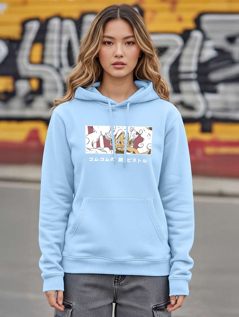 women printed long sleeve hooded sweatshirt - 22265022 -  Standard Image - 1