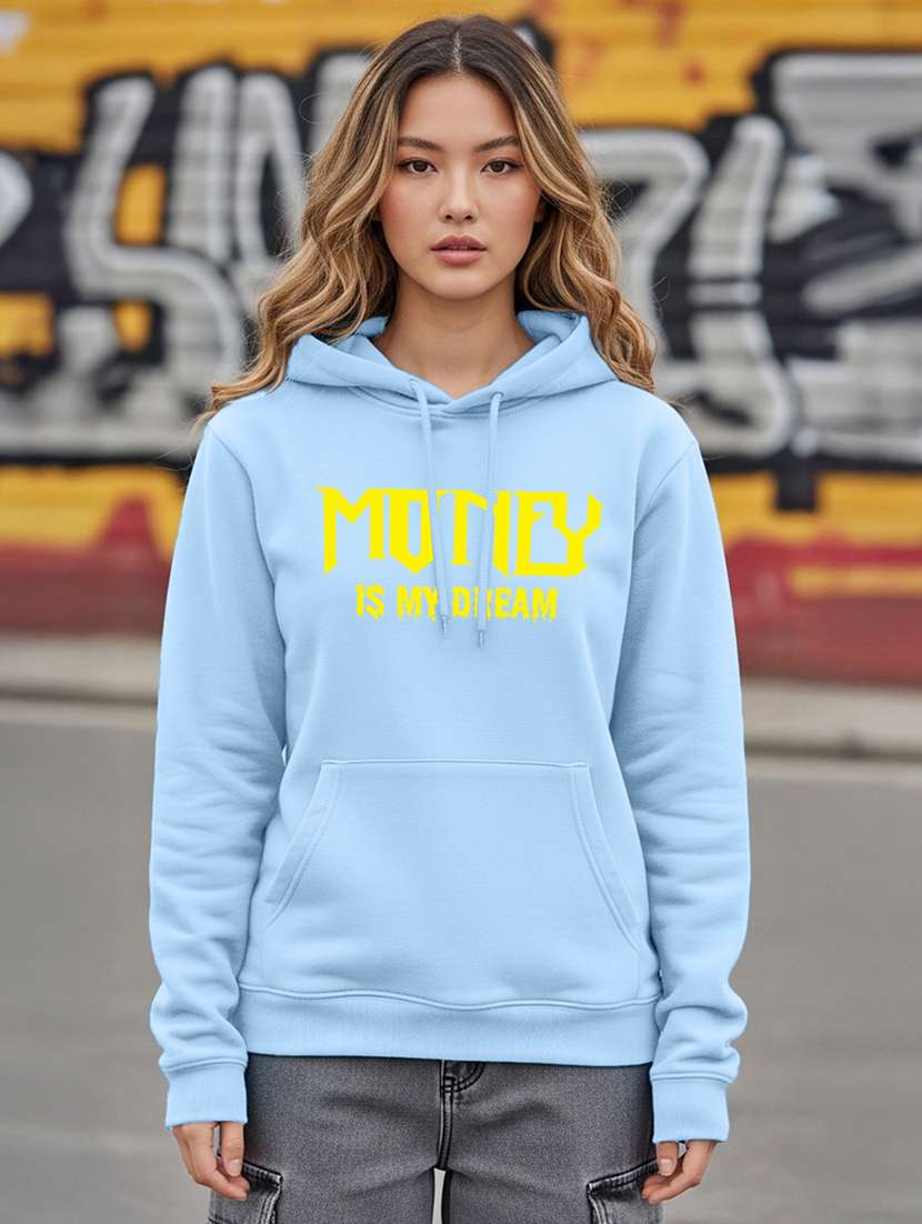 women printed long sleeve hooded sweatshirt - 22265025 -  Standard Image - 1