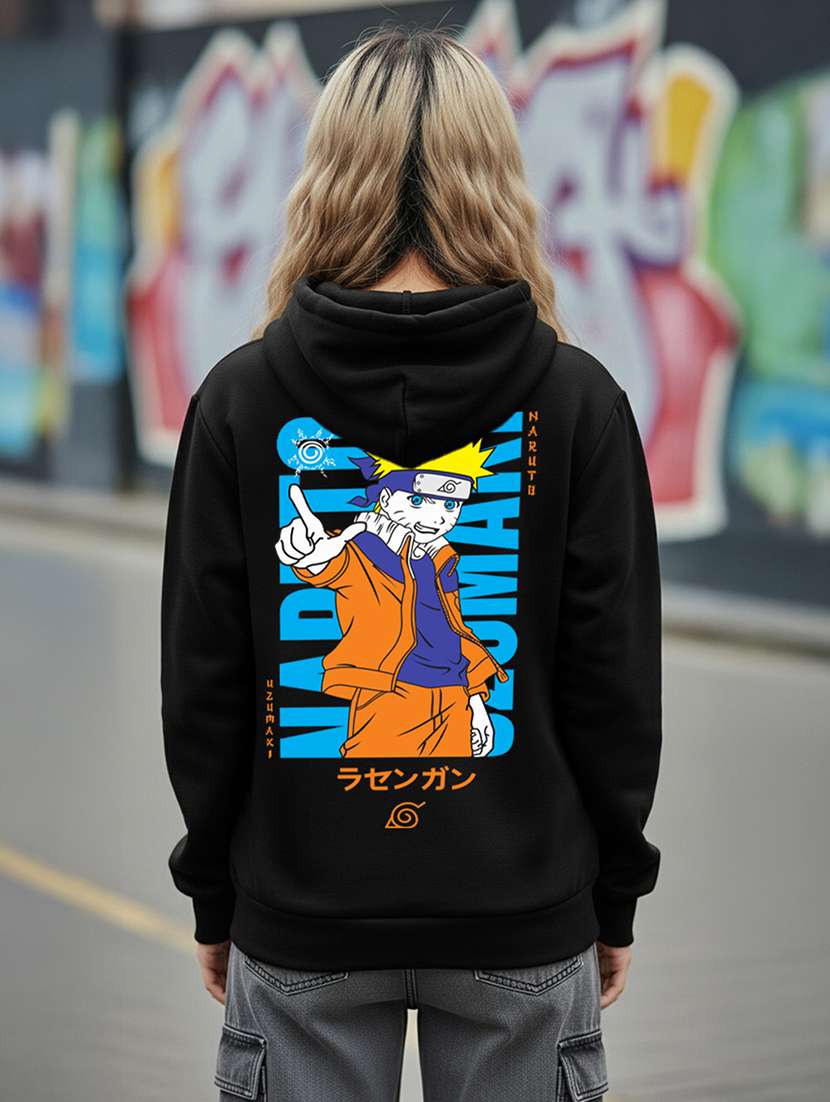 women printed long sleeve hooded sweatshirt