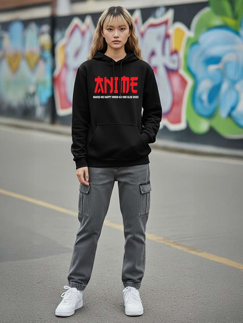 women printed long sleeve hooded sweatshirt - 22265064 -  Standard Image - 4