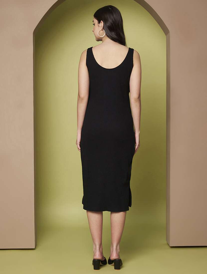 women solid sleeveless sheath dress - 22265122 -  Standard Image - 4