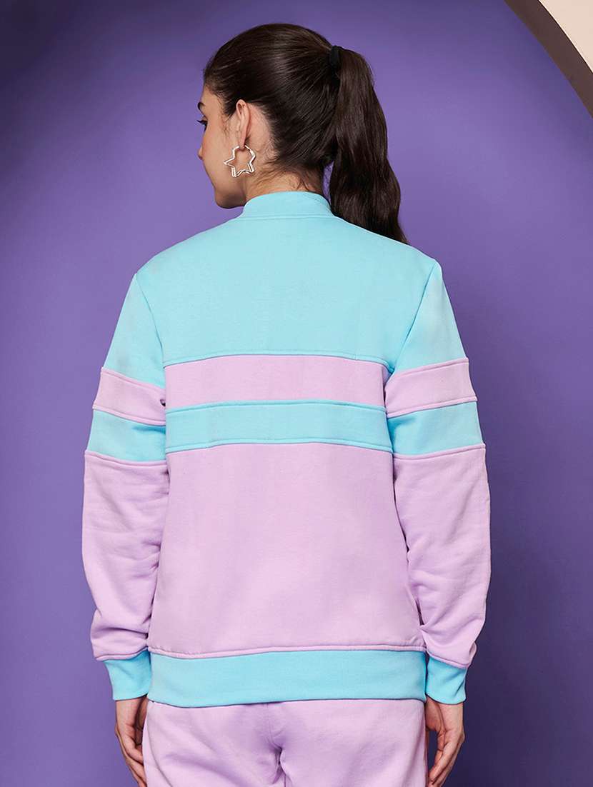 Women Color Blocked Long Sleeve Regular Jacket - 22265146 -  Standard Image - 4