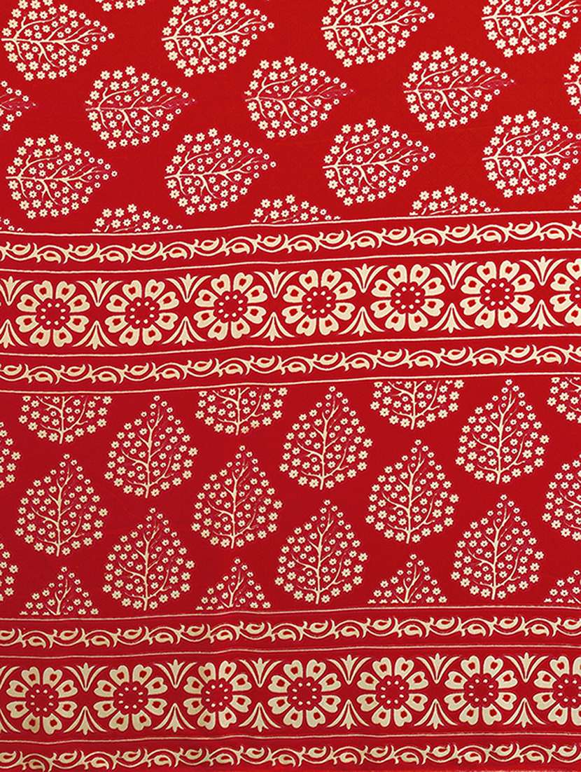 women printed casual wear saree with blouse - 22265421 -  Standard Image - 4