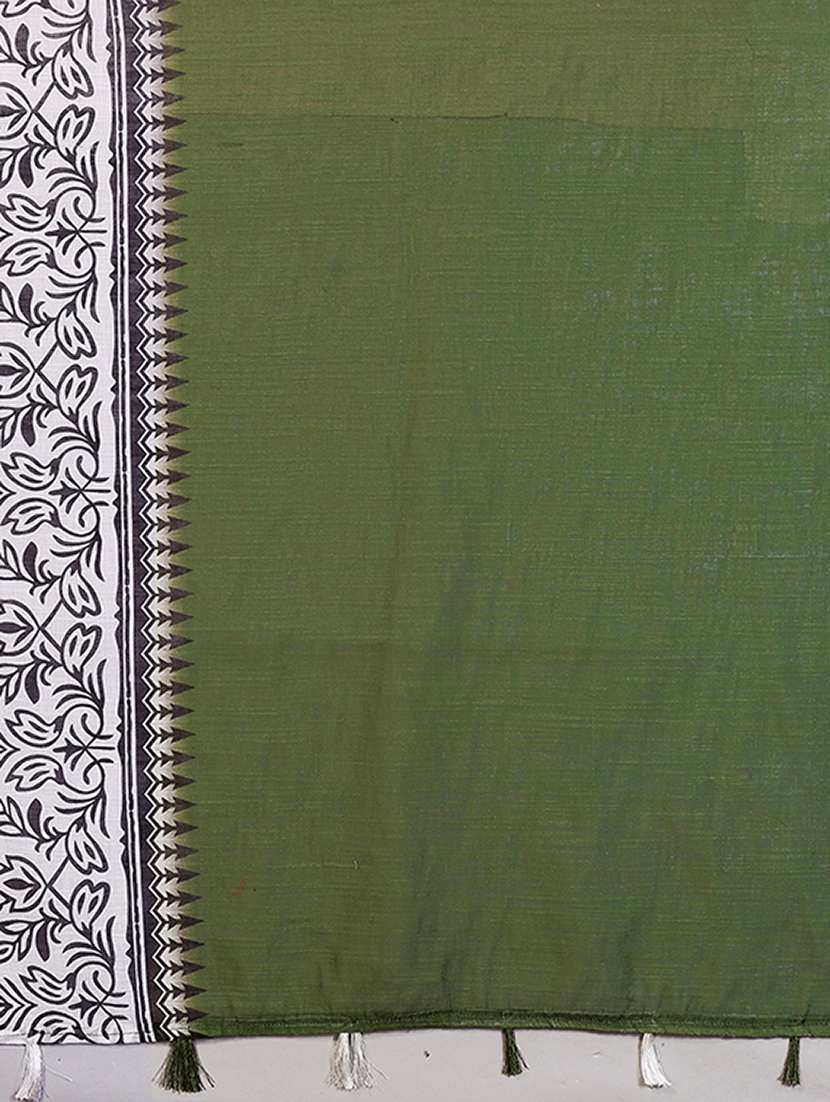 women printed casual wear saree with blouse - 22265441 -  Standard Image - 4