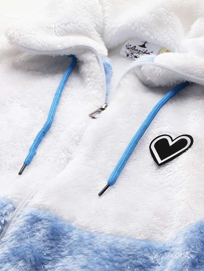 girls color blocked long sleeve jacket - 22265703 -  Standard Image - 4