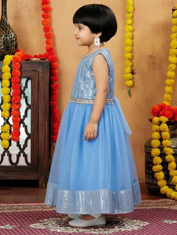 girls embellished lehenga choli with dupatta set - 22265720 -  Standard Image - 1