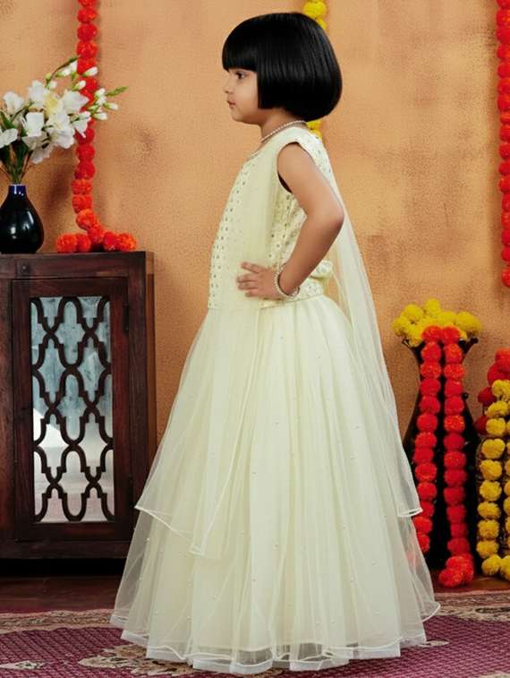 girls embroidered lehenga choli with dupatta set - 22265724 -  Standard Image - 1