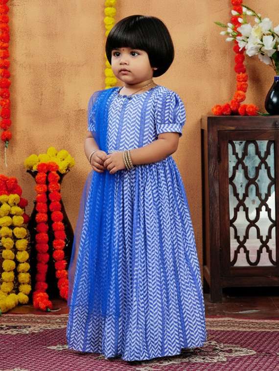 girls printed lehenga choli with dupatta set - 22265728 -  Standard Image - 1