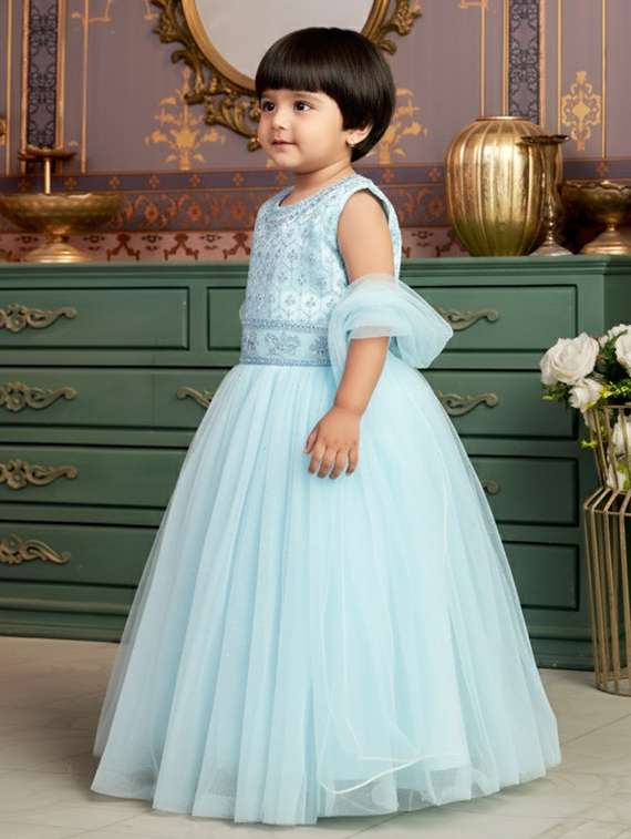 girls embroidered lehenga choli with dupatta set - 22265742 -  Standard Image - 1