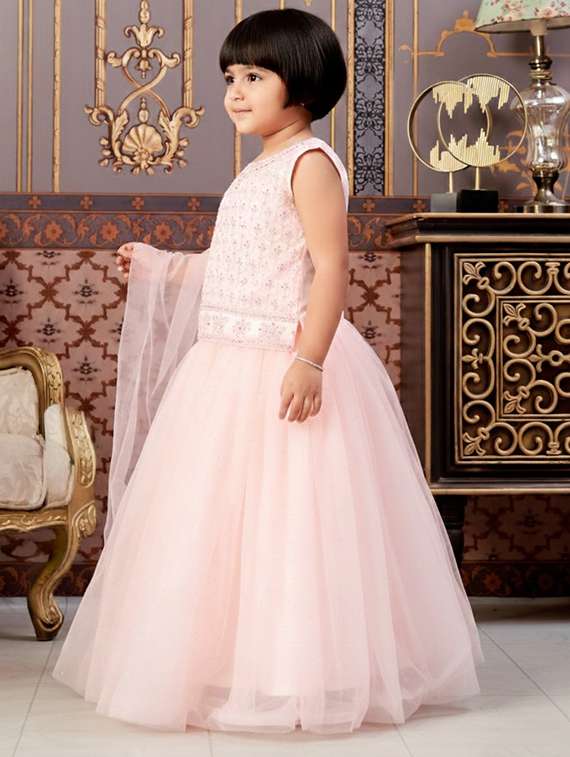 girls embroidered lehenga choli with dupatta set - 22265743 -  Standard Image - 1