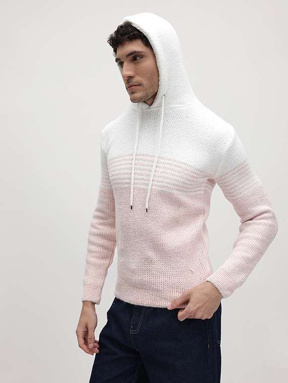 men color block long sleeve regular fit pullover - 22265791 -  Standard Image - 1