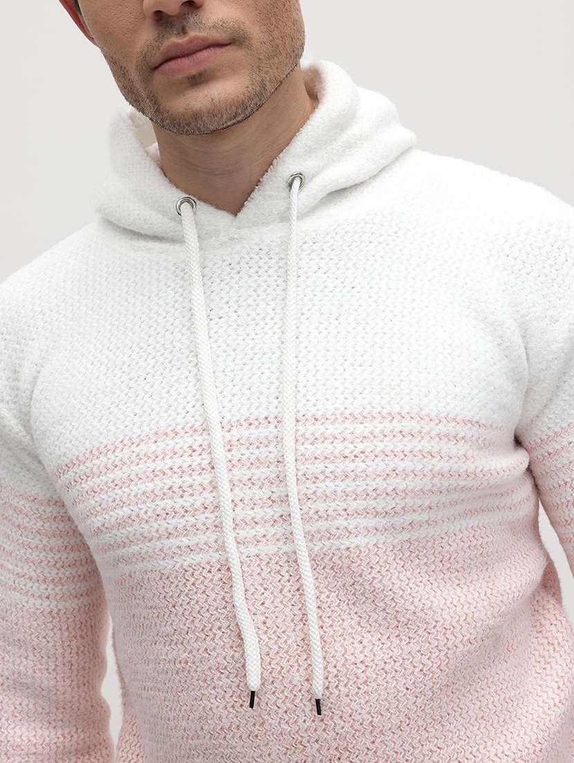 men color block long sleeve regular fit pullover - 22265791 -  Standard Image - 4