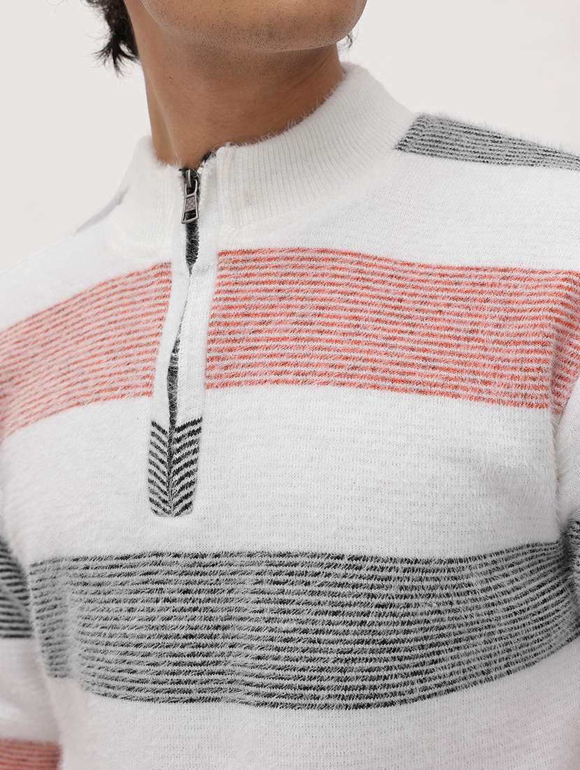 men color block long sleeve regular fit pullover - 22265829 -  Standard Image - 4