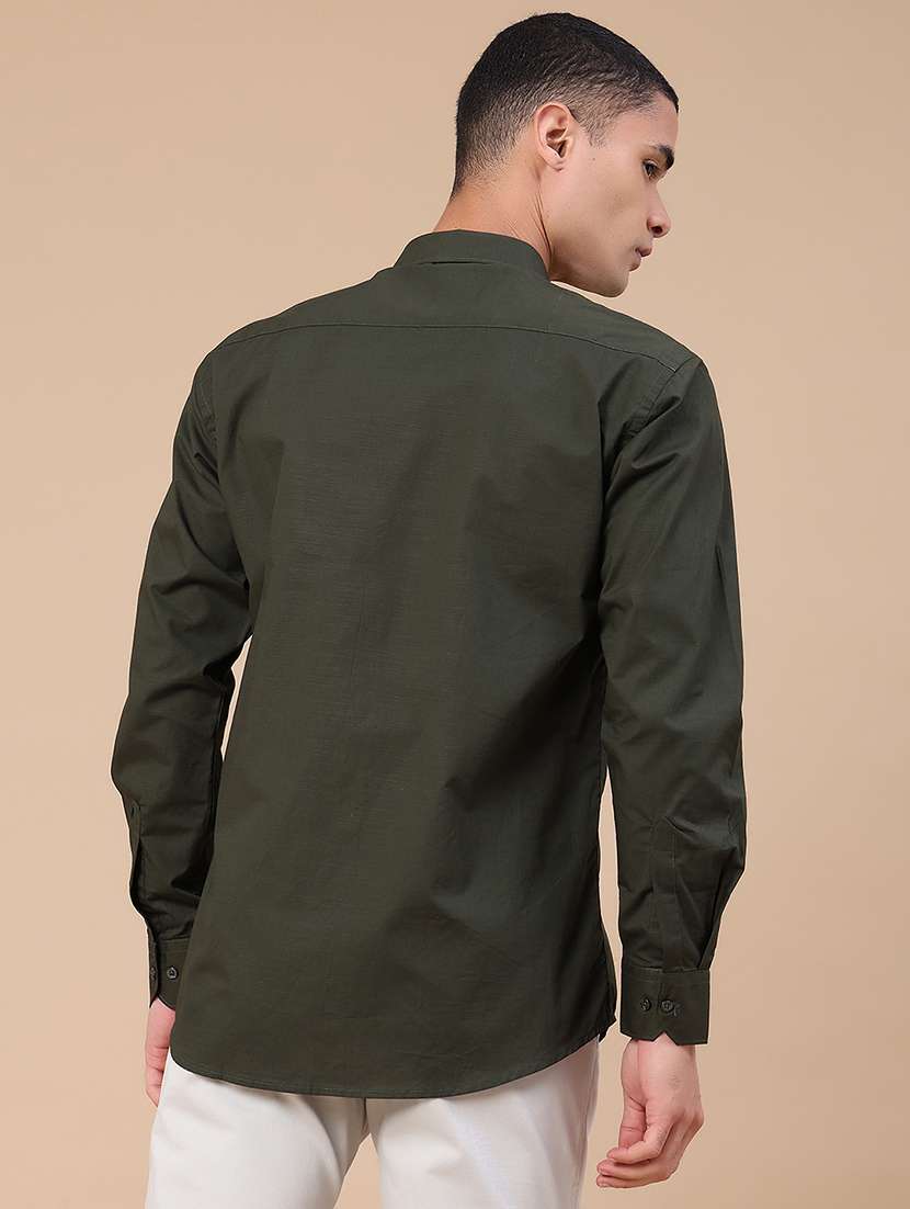 Men Solid Long Sleeves Casual Shirt - 22266240 -  Standard Image - 4