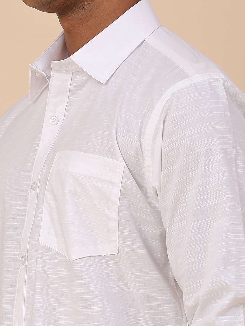 Men Solid Long Sleeve Regular Fit Casual Shirt - 22266242 -  Standard Image - 1