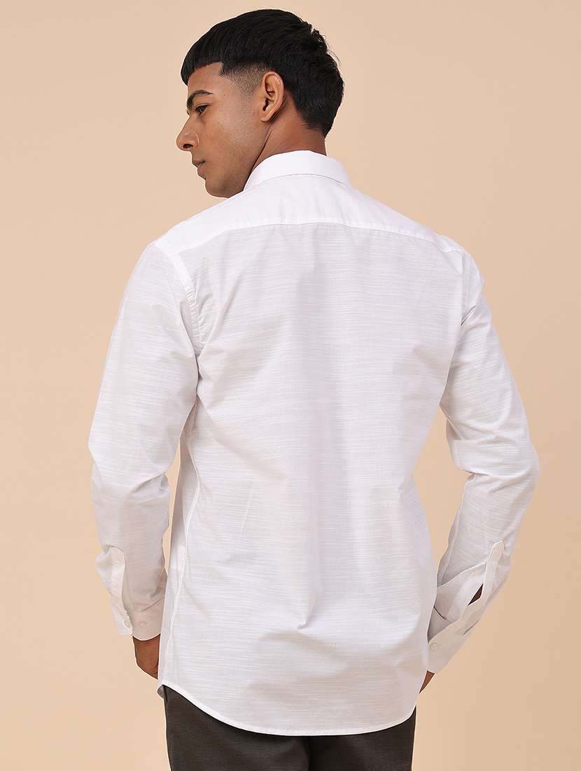 Men Solid Long Sleeve Regular Fit Casual Shirt - 22266242 -  Standard Image - 4