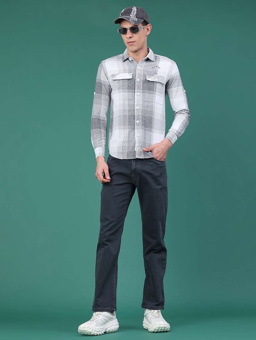 men plain mid rise full length jeans - 22266314 -  Standard Image - 4