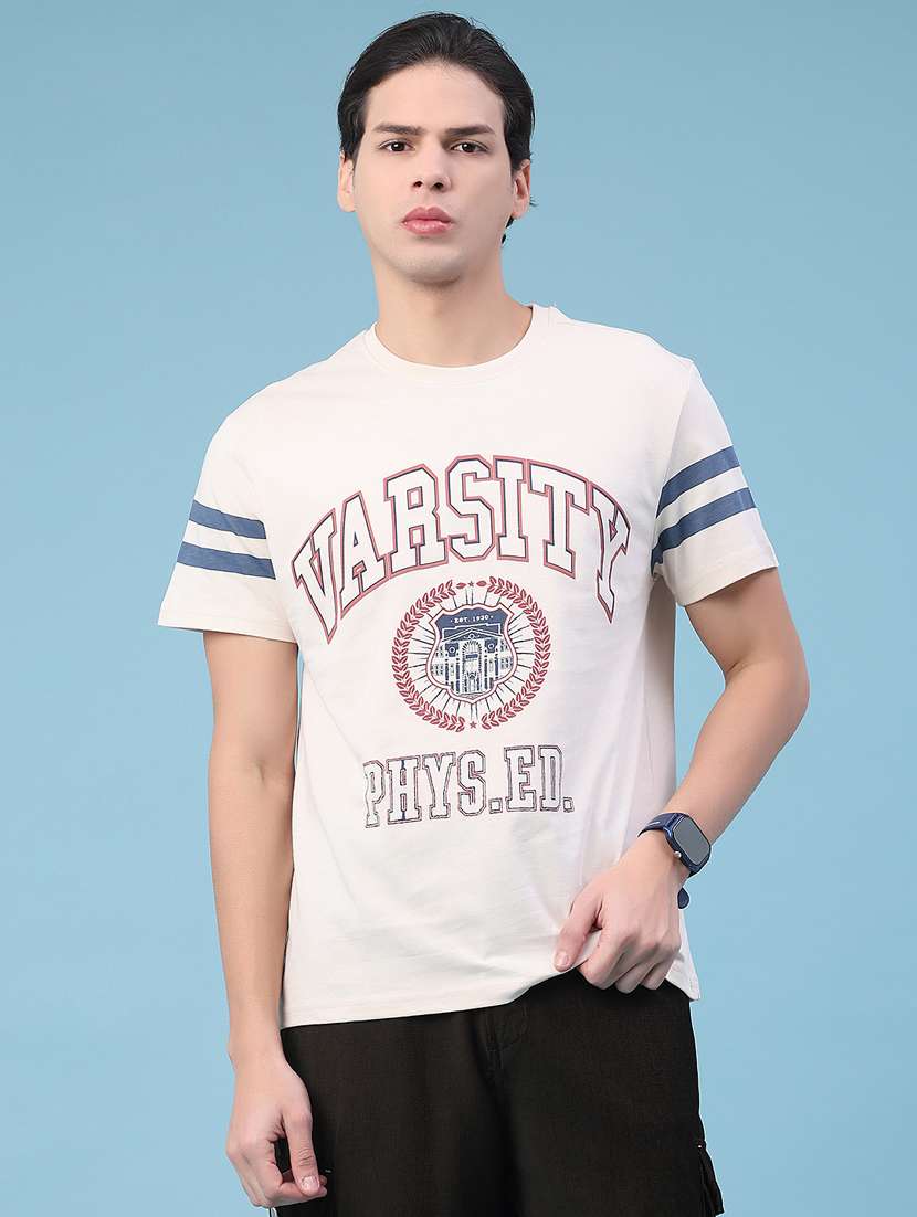 men printed short sleeve regular fit t-shirt - 22266514 -  Standard Image - 1