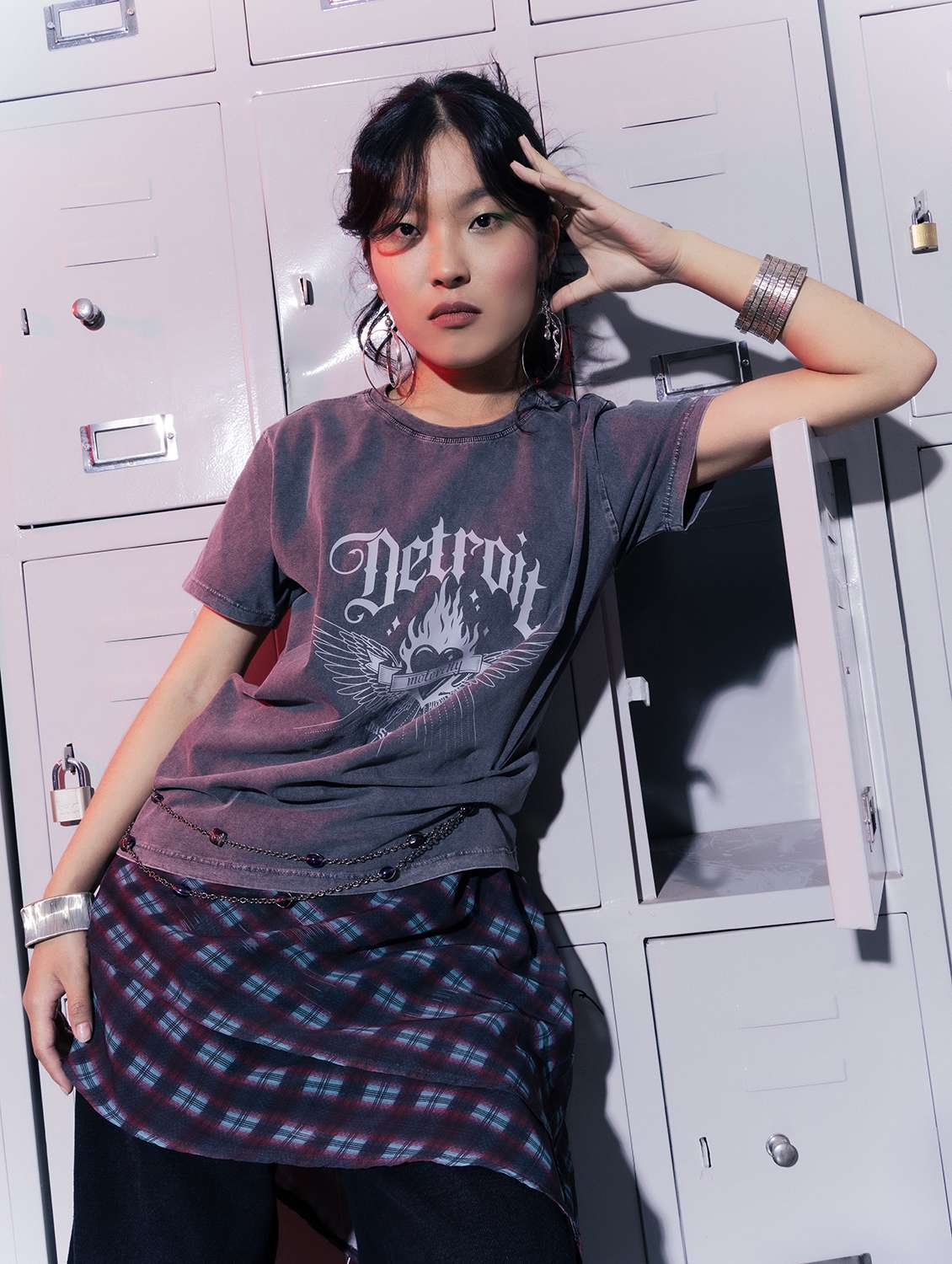 women printed short sleeve slim fit t-shirt