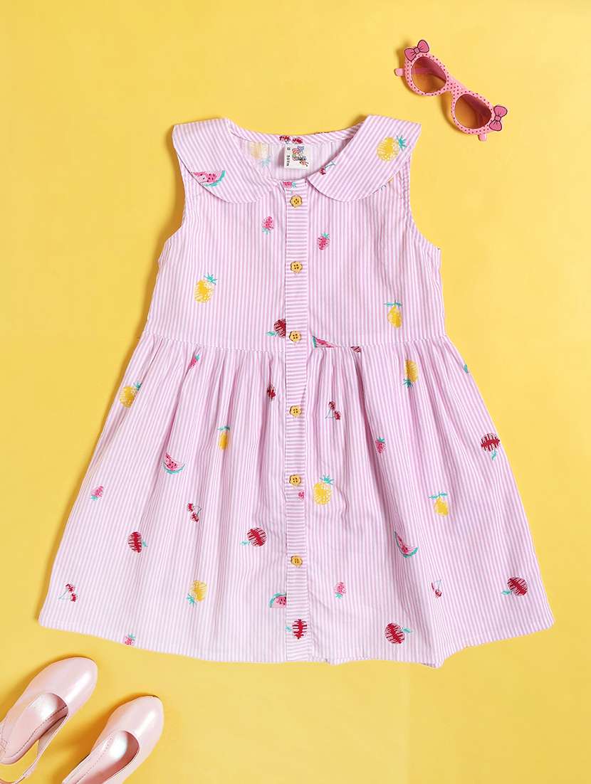 pink cotton frock - 22266667 -  Standard Image - 1