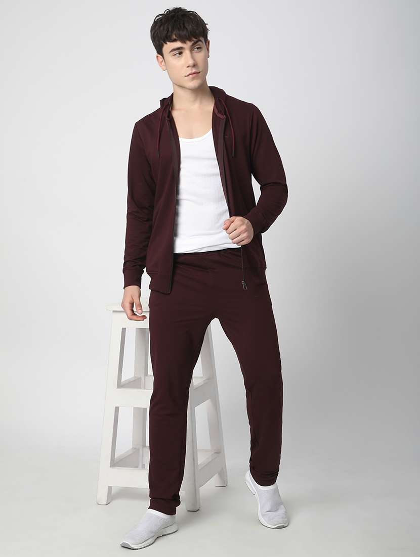 men solid long sleeve hooded sweatshirt - 22266744 -  Standard Image - 4