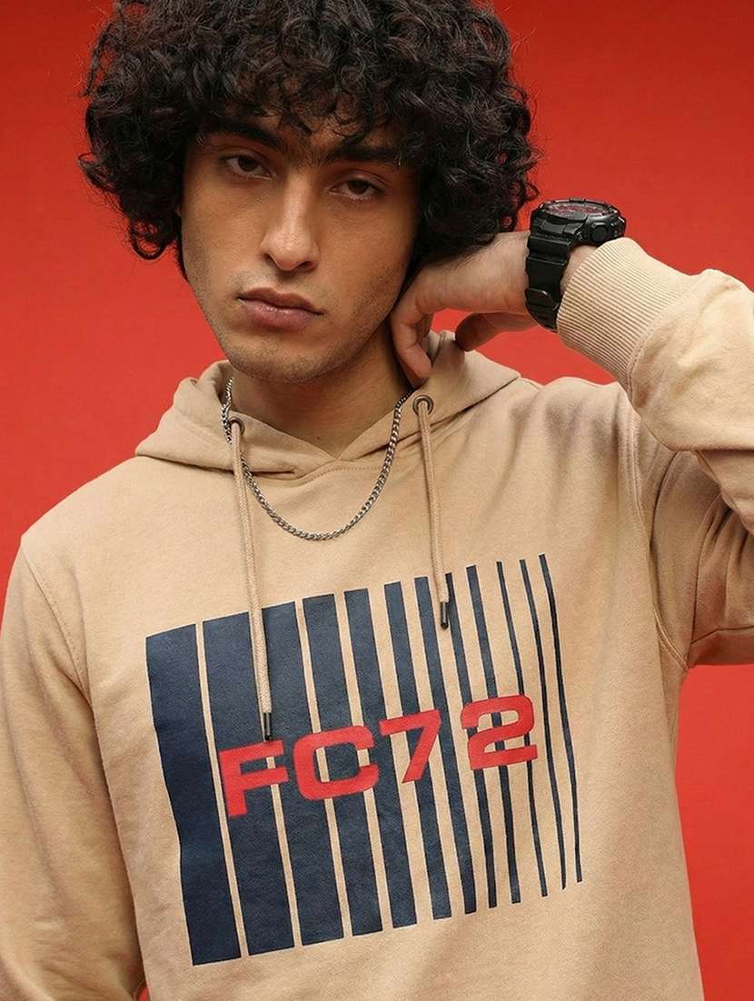 men printed long sleeve regular fit sweatshirt - 22266969 -  Standard Image - 1