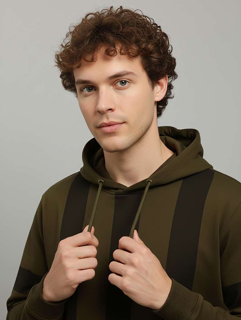 men color block long sleeve regular fit sweatshirt - 22266982 -  Standard Image - 1