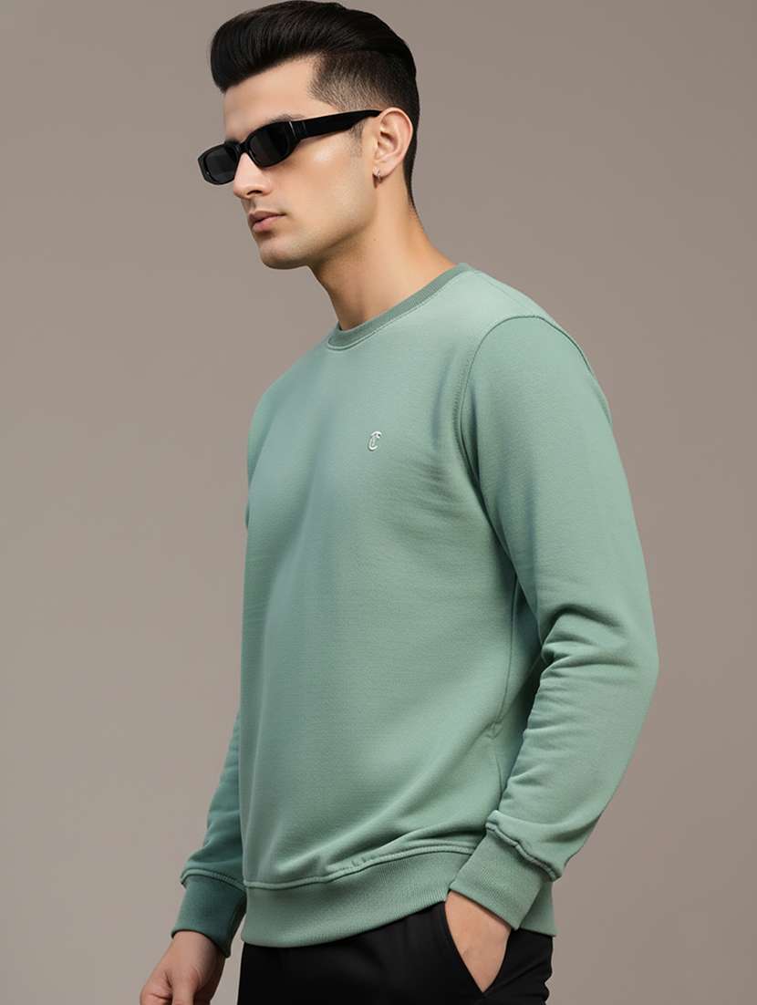 men solid long sleeve regular fit sweatshirt - 22267032 -  Standard Image - 1