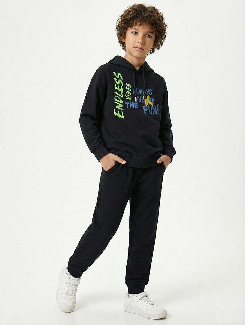 boys long sleeve hooded sweatshirt - 22267070 -  Standard Image - 4