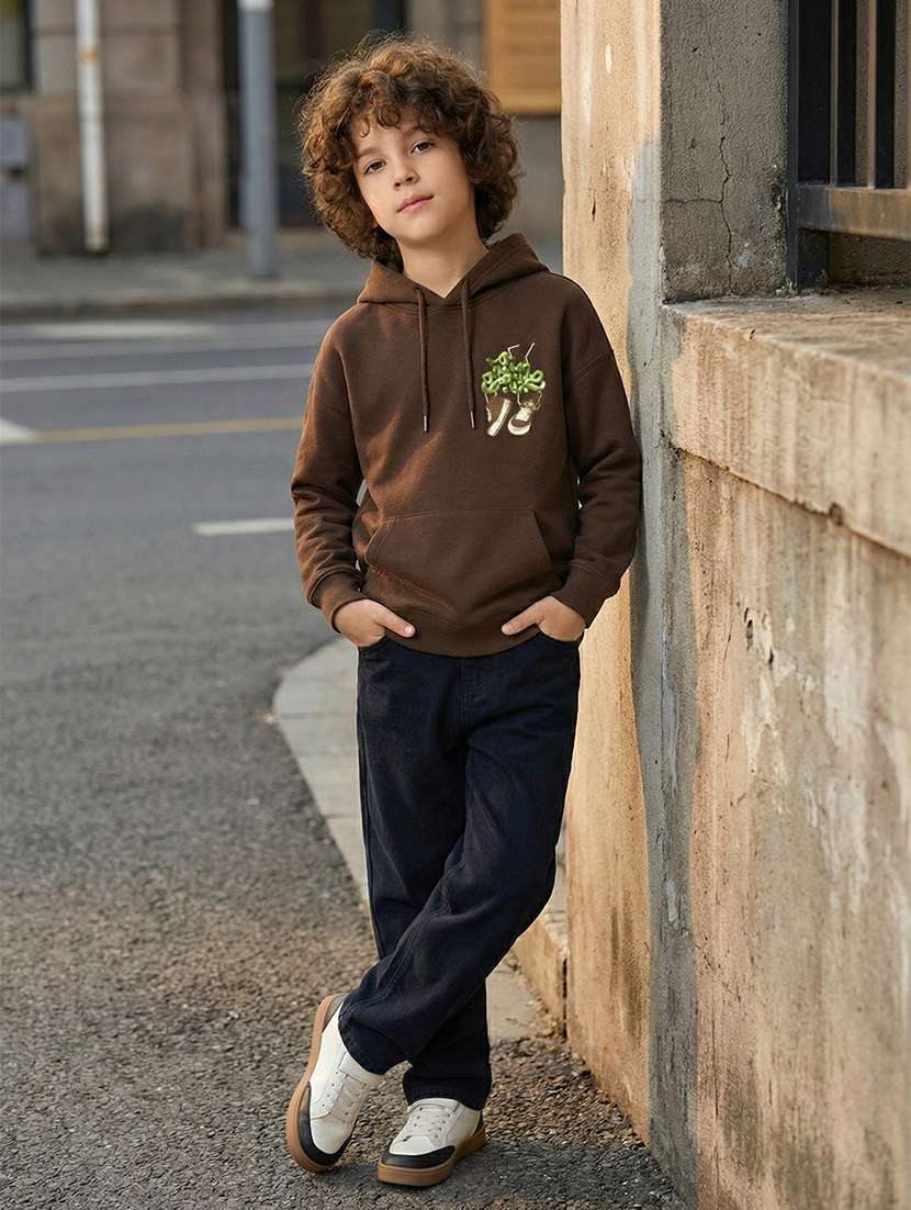 boys long sleeve hooded sweatshirt