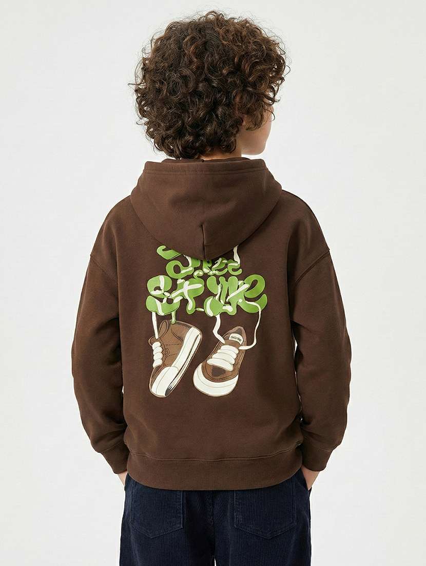 boys long sleeve hooded sweatshirt - 22267072 -  Standard Image - 1