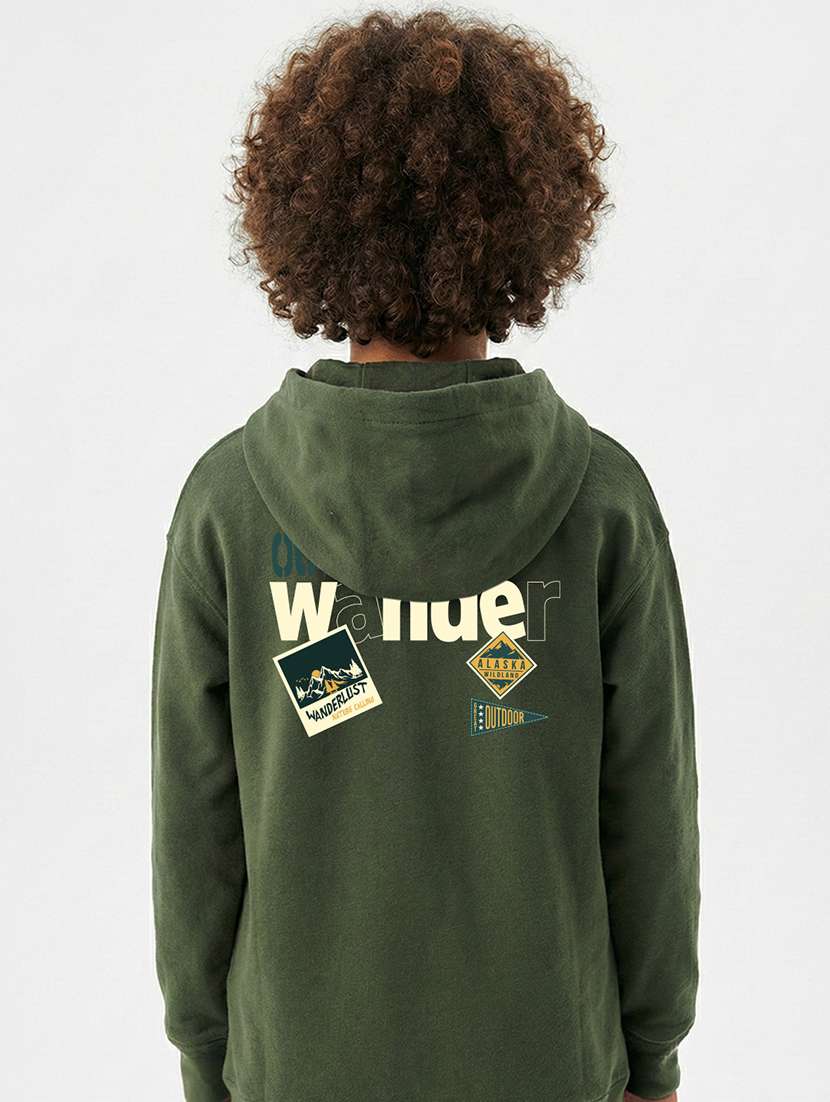 boys long sleeve hooded sweatshirt - 22267075 -  Standard Image - 1