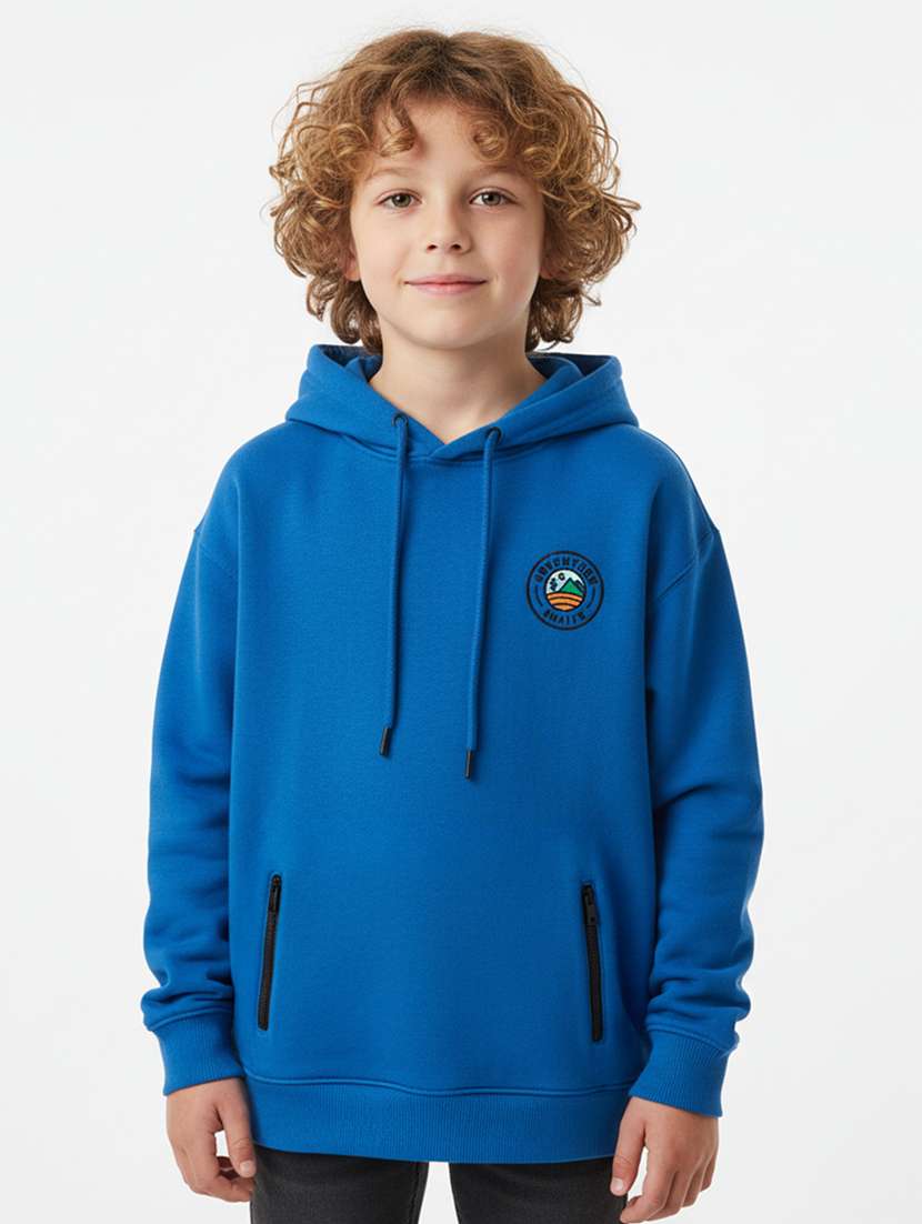 boys long sleeve hooded sweatshirt - 22267079 -  Standard Image - 1